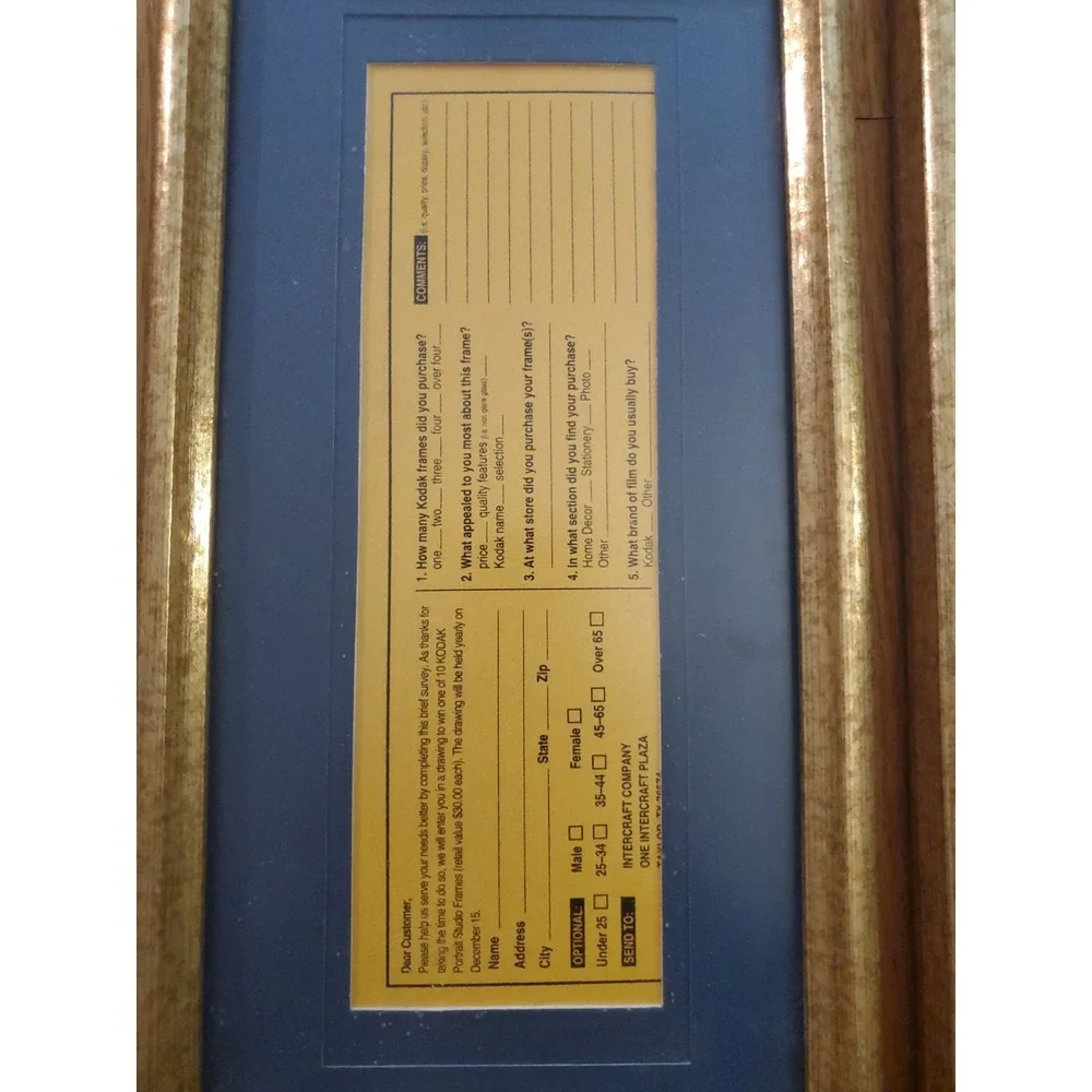 Vintage Kodak Portrait Studio Picture Frames Pair Gold Mottled Intercraft